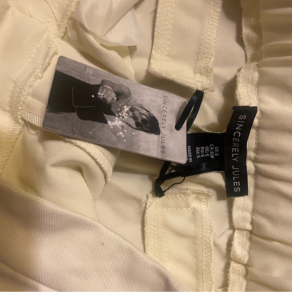 Sincerely Jules Elegant Cream Trousers - Picture 3 of 5